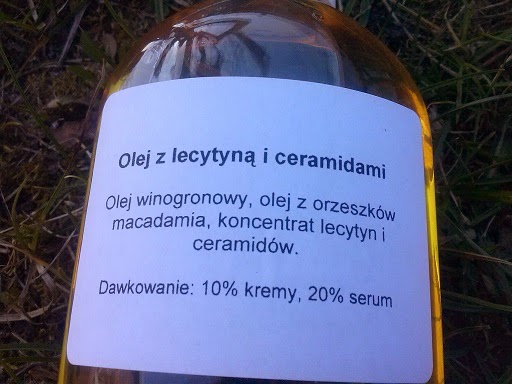 Olej z lecytyną i ceramidami