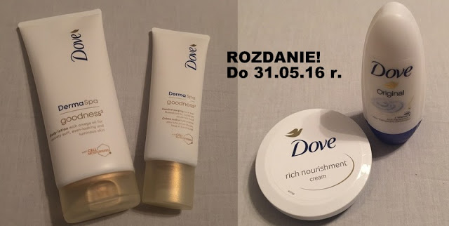 Specjalnie dla Was – rozdanie majowe z kosmetykami Dove!