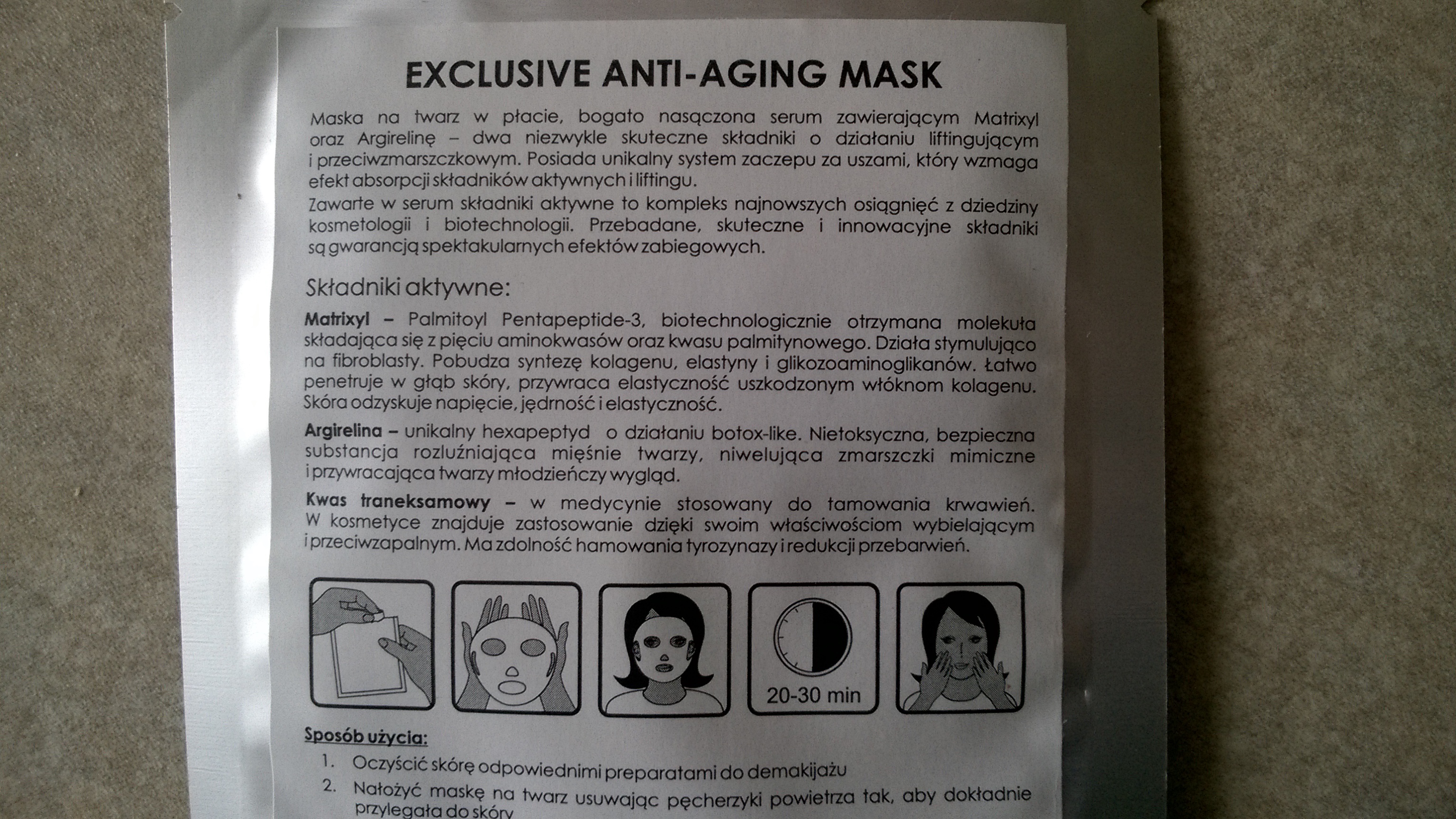 exclusive anti-aging mask